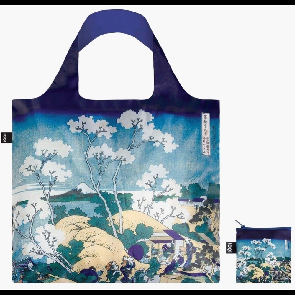 LOQI Hokusai Fuji From Gotenyama Reusable Tote Bag NWT